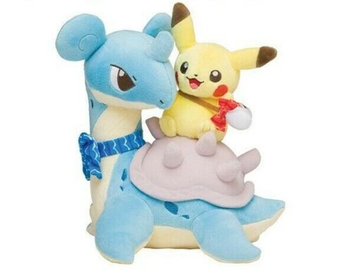 Pikachu and Lapras - Pokemon Center Plush Toy - Manga Mouse